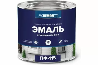 Эмаль ПФ-115 PROREMONTT Шоколадно-коричневый 1,9 кг