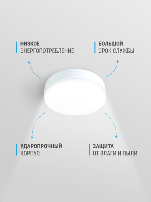 Светильник светодиодный FL-LED SOLO-Ring С  8W 4200K
